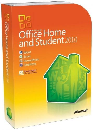 New micros0ft 0ffice 2010 home &amp; student (family pack 3 pcs dvd)