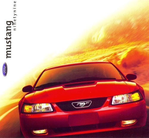 1999 ford mustang brochure -mustang gt coupe &amp; convertible--ford mustang