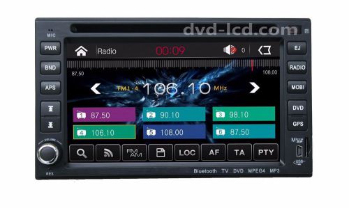 Double din car stereo dvd player gps navigation radio tv bluetooth 2 din touch