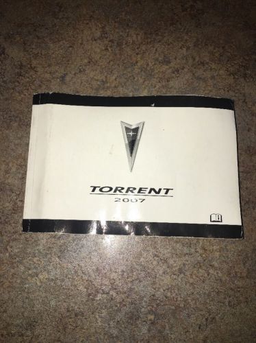 2007 pontiac torrent owner&#039;s manual