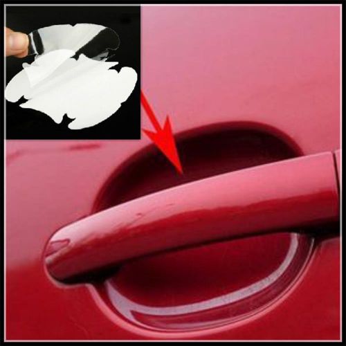 Universal car door handle scratches protector invisible films sticker hot 8pcs