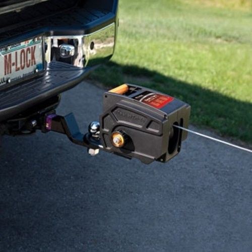 Portable winch 12v dc electric remote hand crank truck fish boat trailer towing
