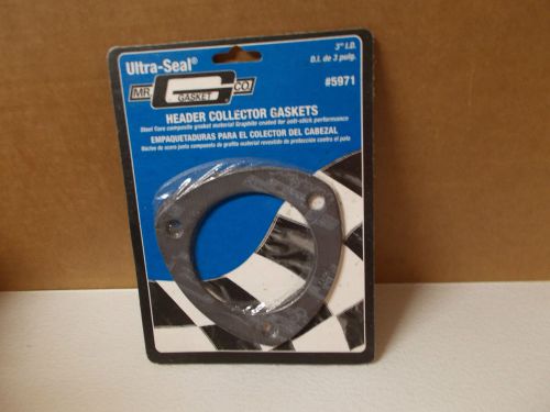 Lot of 2 pair  ( 4 ) mr. gasket co. header collector gaskets 3&#034;id, 5971
