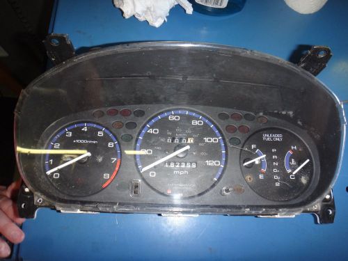 96 97 98 99 00 honda civic lx ex auto guage cluster 182k dx upgrade with tach