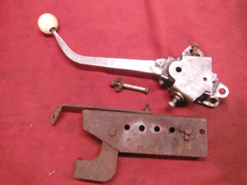 Vintage chevy hurst dual pattern syncro/loc 3 speed shifter gm 55 56 57 bench st