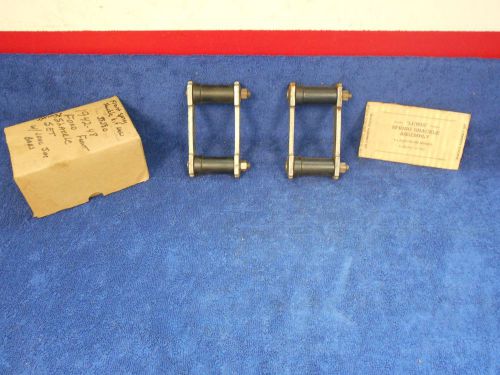 1942-48 ford front spring shackle kit with long side bars new 716