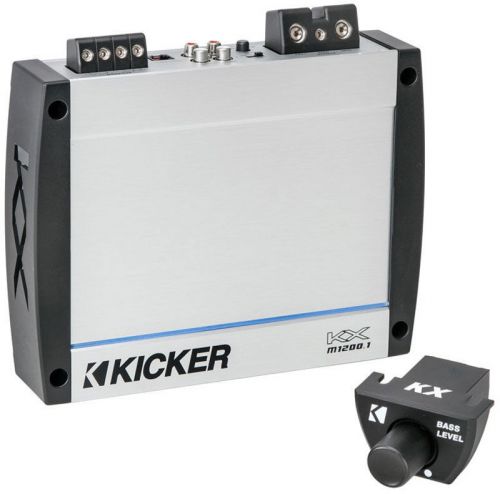 Kicker 40kxm1200.1 marine audio amp boat class d 1200w sub amplifier kxm1200.1
