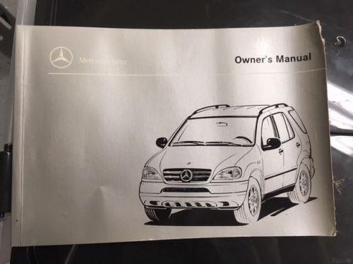Mercedes benz ml 320 and ml 430 owners manual