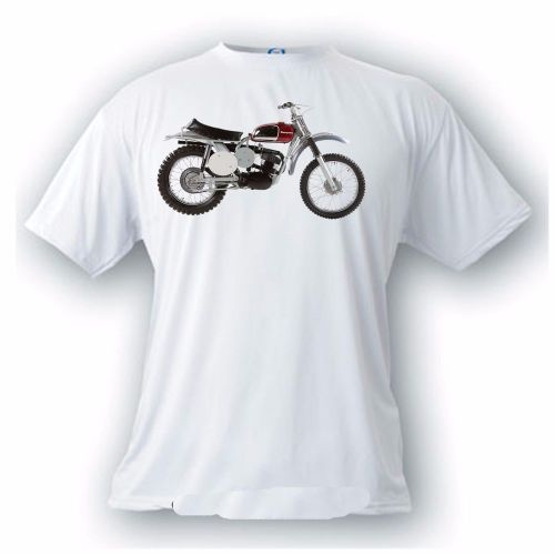 Husquvarna 250 cross 1966 vintage image t-shirt motocross