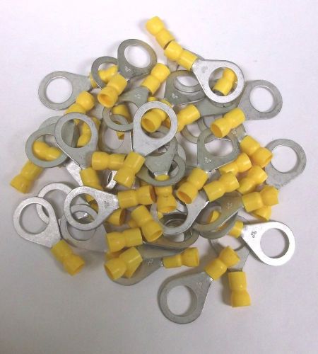 40 ancor brand yellow 1/2&#034; ring end terminals for 12-10 ga. wire