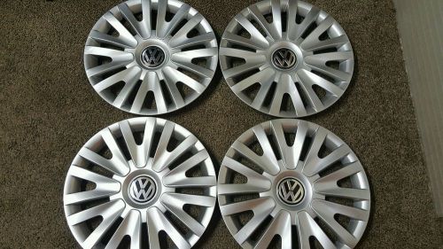 2010-2014 15&#034; vw volkswagen golf passat jetta hubcaps set of 4  wheel covers
