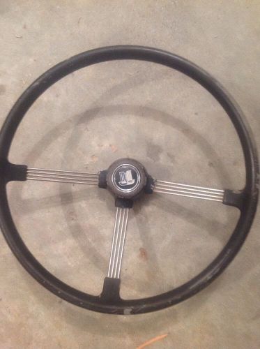 Triumph spitfire vitesse original early sprung steering wheel and horn push