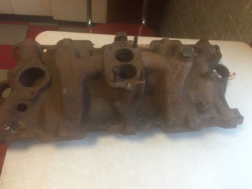 Vintage original 66 67 chevy car chevelle 283 2 brl cast intake 3877652 l 30 6