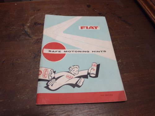 Factory fiat dealer owners manual book safe driving 60 61 62 63 64 65 66 67