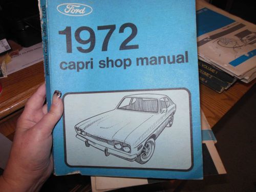1972 mercury capri shop manual