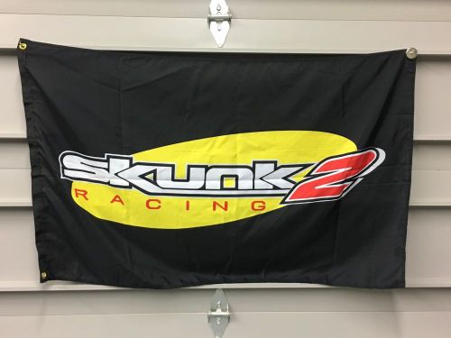 Skunk 2 banner flag - jdm racing drift drag rally turbo rr sir civic nhra tuner