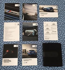 New 2013 bmw m5 sedan owners manual w/ navi books oem set mint 4.4l v8