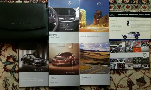 2010 mercedes benz e class owners manual, command manual complete set with case