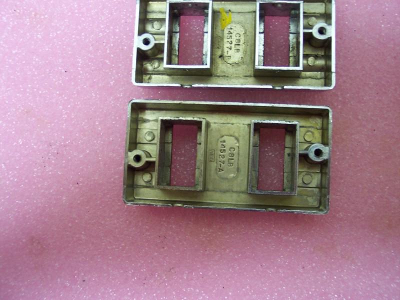 1968-71 lincoln mark iii rear switch bezels pair left-right good used