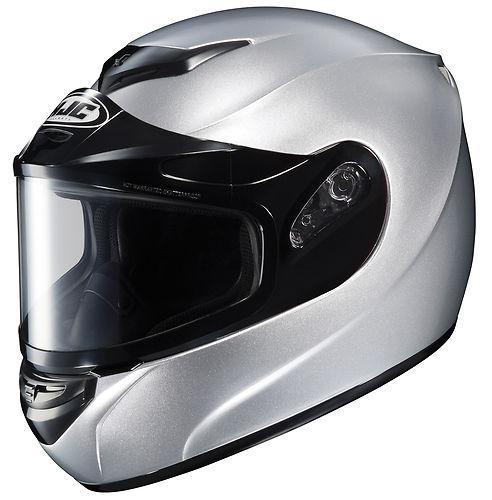 Hjc cl-16 full face snowmobile helmet silver size small