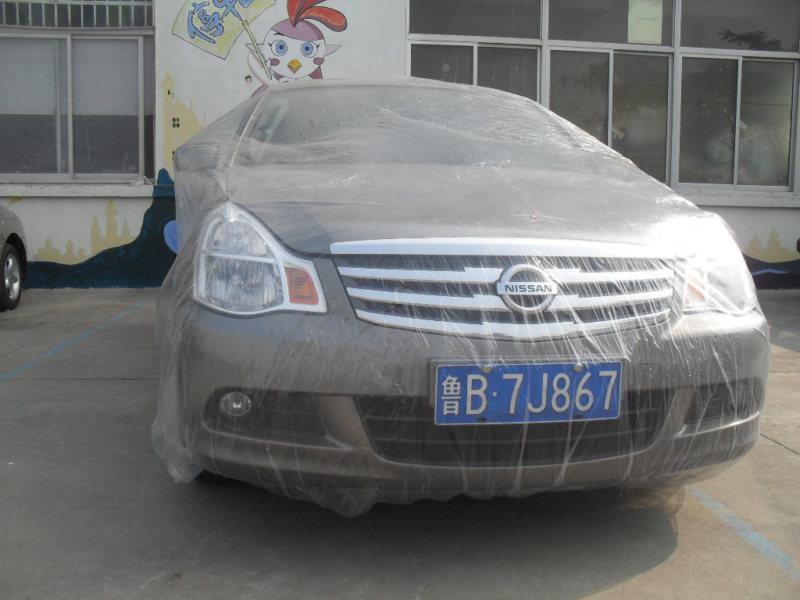 New disposable clear plastic temporary universal car snow rain dust cover 
