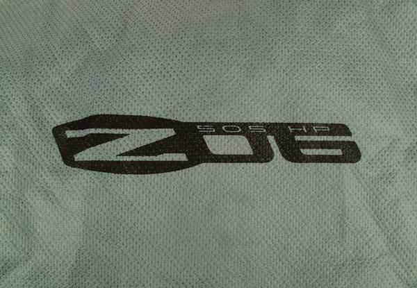 Z06 corvette mosom gray car cover w/ embroidered front & rear logos