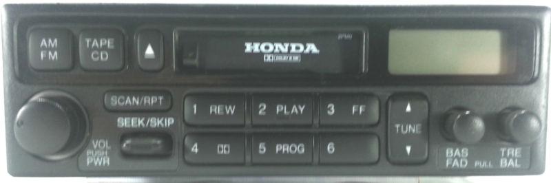 Honda am fm radio cassette deck p/n 39100s10a310m1 oem tape car stereo cm728ac