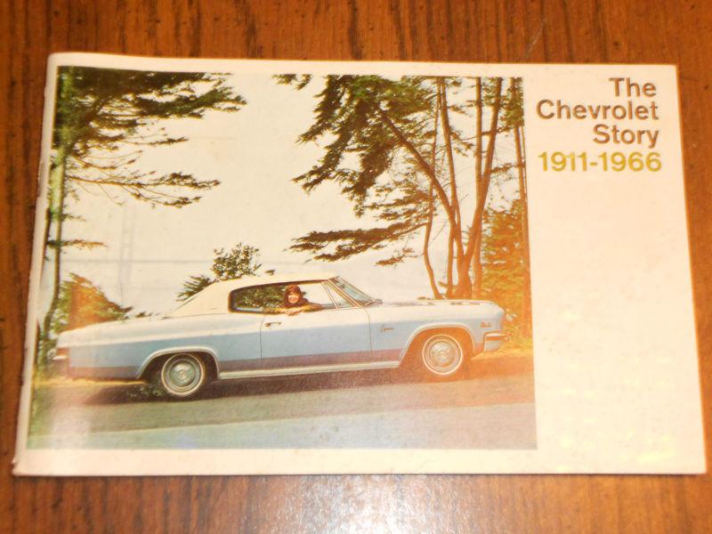 1966 chevrolet story /  book / manual / original car / corvette / truck