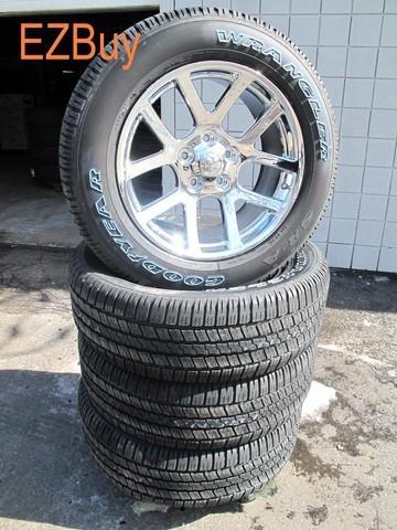20" dodge ram 1500 srt10 style chrome wheels and 275-60-20 goodyear tires 2223