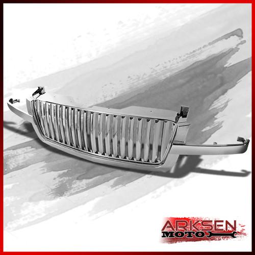 03-06 silverado/avalanche abs vertical luxury front sport chrome grille grill