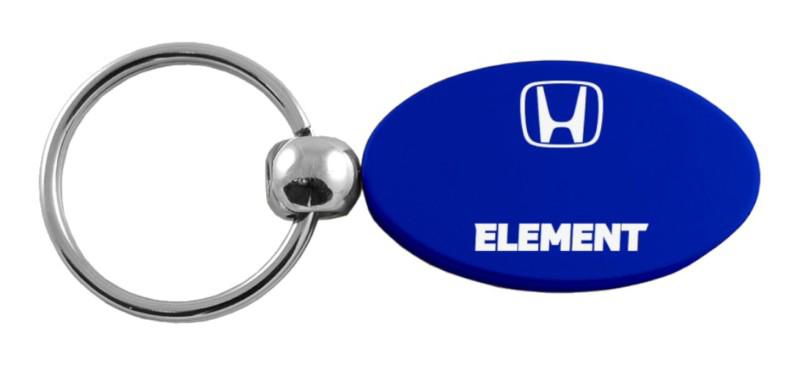 Honda element blue oval keychain / key fob engraved in usa genuine