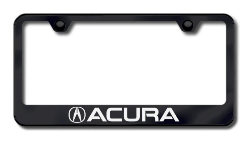 Acura laser etched license plate frame-black made in usa genuine