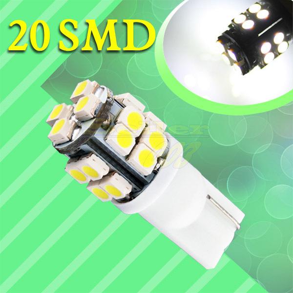 T10 20 smd license plate pure white 194 w5w 20 led car light bulb lamp