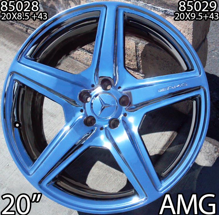 1 front  chrome 20" mercedes benz cl63 s63 amg oem wheel rim 85028 single 