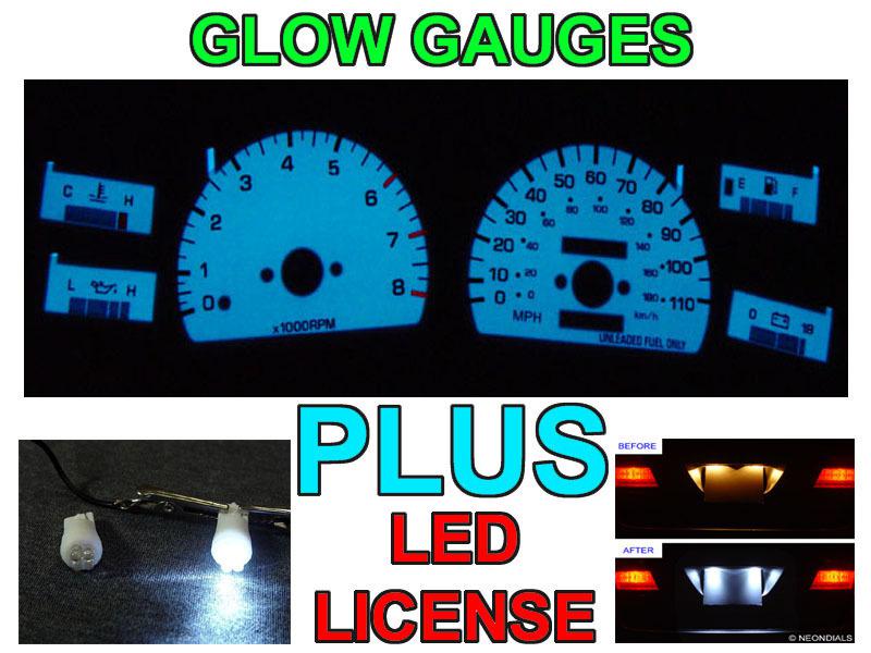 Type-R Red Glow 2001-2003 Acura CL 160MPH Gauge Face Overlay JDM