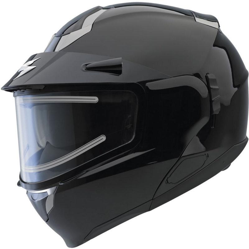 Scorpion exo-900 snow-ready snowmobile helmet - gloss black - sm