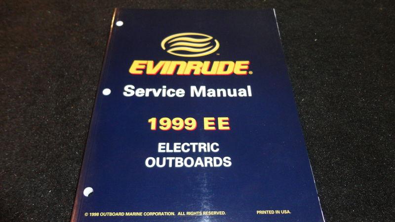Used 1999 ee evinrude service manual electrical outboard #787021 boat repair