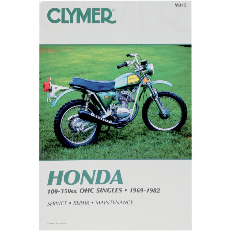 Clymer m315 repair service manual honda 100-350cc single ohc 1969-1982