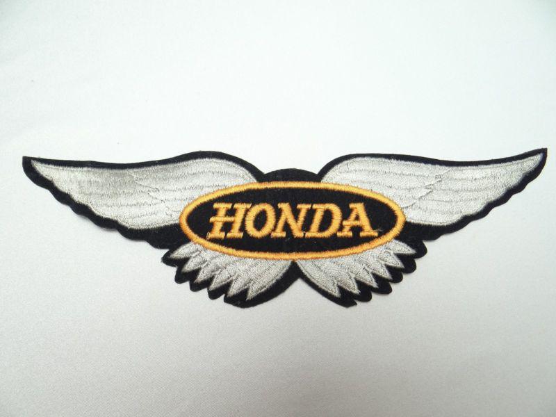 honda motorcycles big vintage denim leather touring jacket patch goldwing 