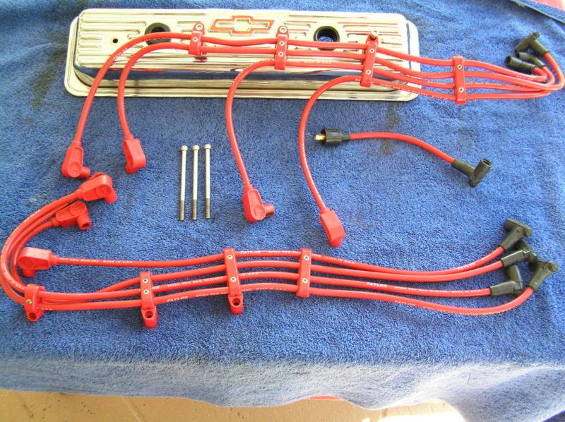 Chevrolet centerbolt "made-4-you loom", taylor 8mm plug wires.  reserve lowered!
