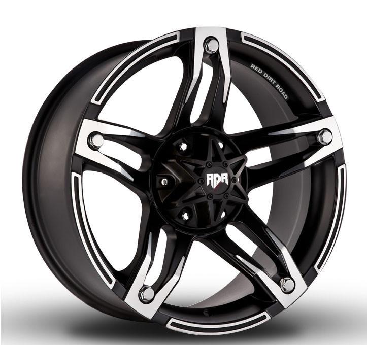 18" rdr offroad treck black machined 18x9.0 rdr # rd-03 wheels chevy ford dodge