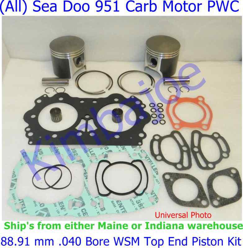 (all) sea doo 951 carb motor 88.91 mm .040 bore wsm top end piston kit