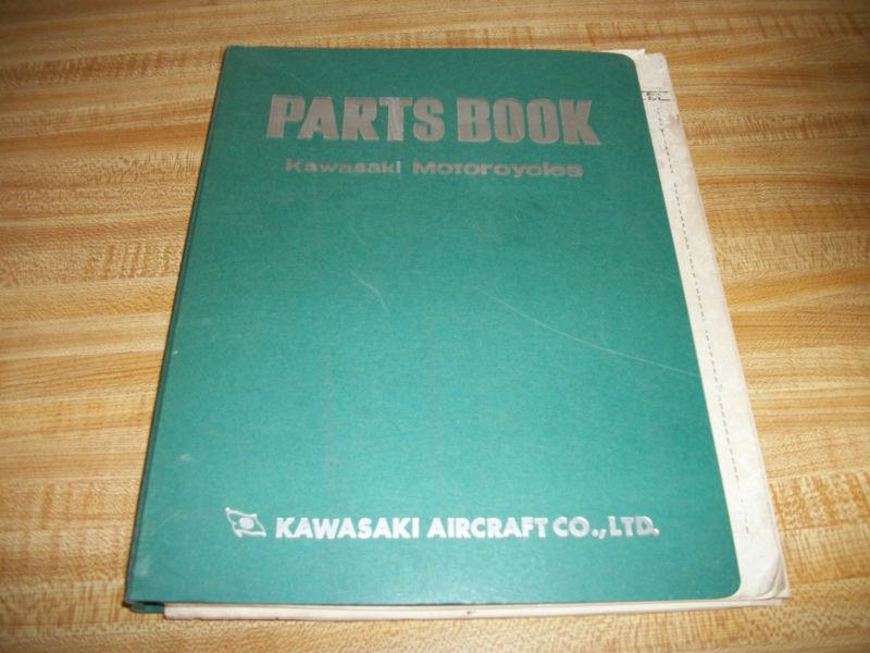   vintage antique kawasaki parts book  motorcycle manual  