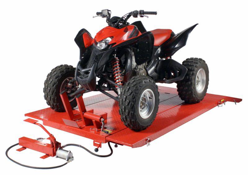 1500 lb air hydraulic lift hoist jack motorcycle lawn mower atv tractor xuv