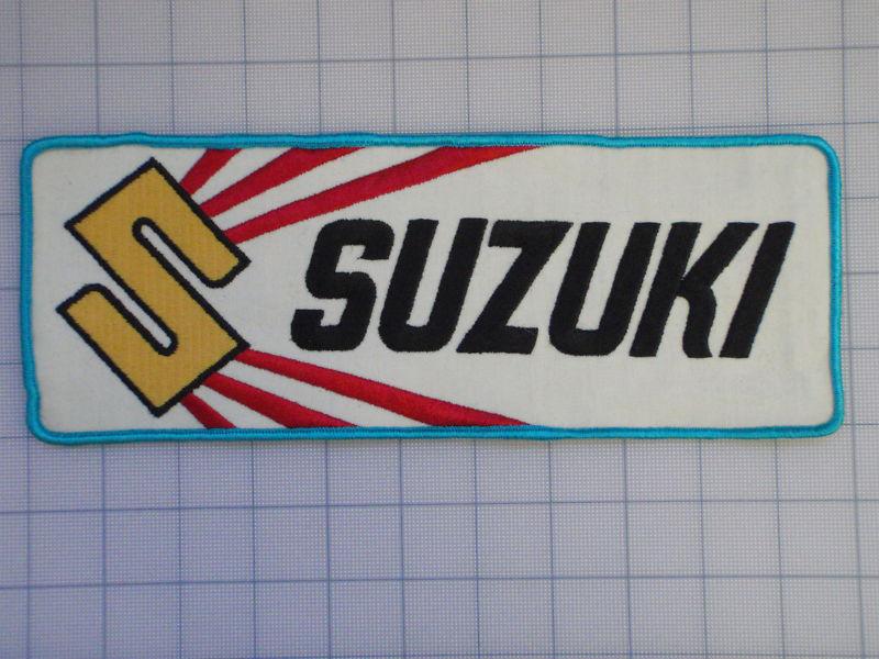 Vintage suzuki  patch 70s-80s biker motorcycle motocross birtbike  11x4
