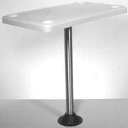 Detmar rectangular surface mount table kit - white - 26" 12-1106c