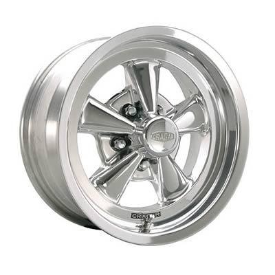 Cragar s/s 1-piece aluminum chrome wheel 15"x7" 5x4.75" bc set of 4