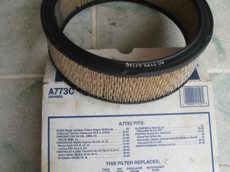 Nos  ac delco air filter hard body truck chevy olds chevrolet astro a773c