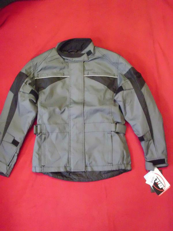 Bilt eclipse h20 motorcycle jacket womens gray/black blw16 size xs extra small