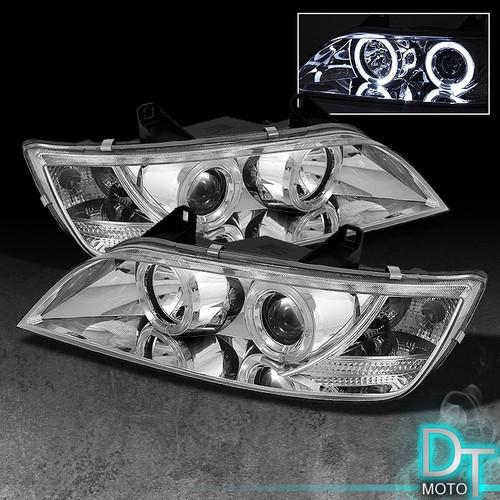 96-02 bmw z3 dual halo projector clear headlights lamps lights left+right pair